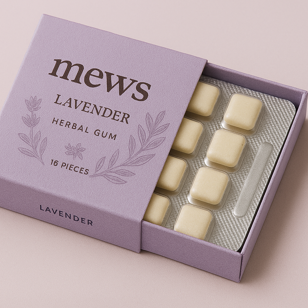 mews lavender chewing gum